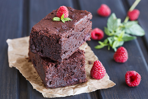 un dessert au chocolat 