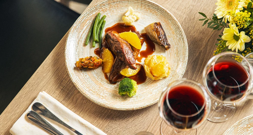Canard et vins