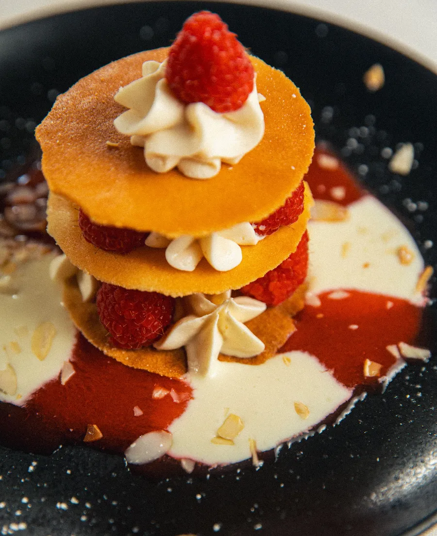 Mille-feuille aux framboises de L'Orangerie de Montargis